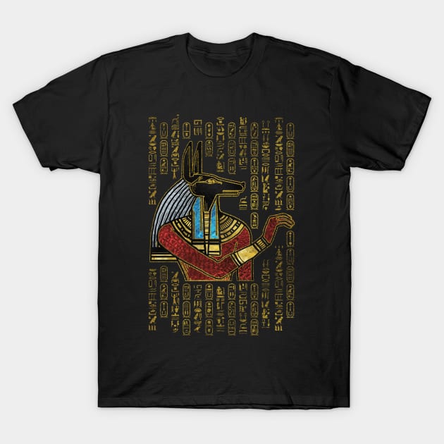 Egyptian Anubis Ornament T-Shirt by Nartissima